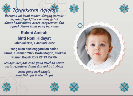 Download Desain Ucapan Tasyakuran Aqiqah Pics Images